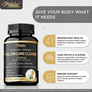 Mullein Lung Cleansing - Smoker's Respiratory Supplement