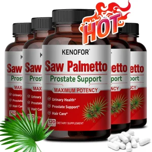 KENOFOR Saw Palmetto Supplement - Good Sleep, Prostate and Urinary Tract Health and Hair Growth
